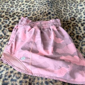 lululemon athletica Pink Camo Athletic Shorts